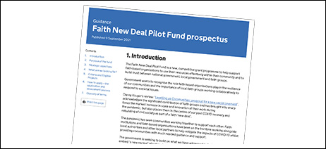 Faith New Deal Pilot Fund